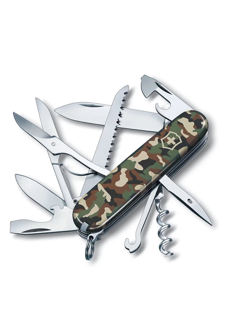 Šveicarija Victorinox Huntsman camouflage peilis