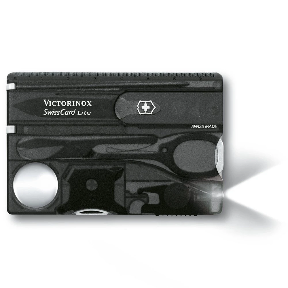 Victorinox SWISSCARD LITE juodas skaidrus