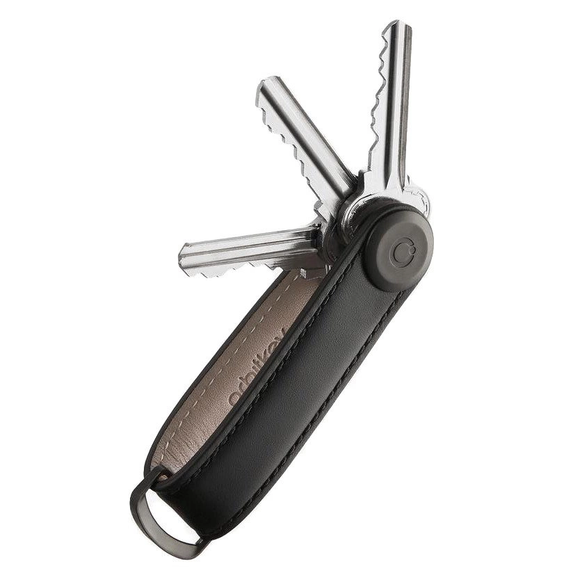 Orbitkey odinis raktų laikiklis, juodas