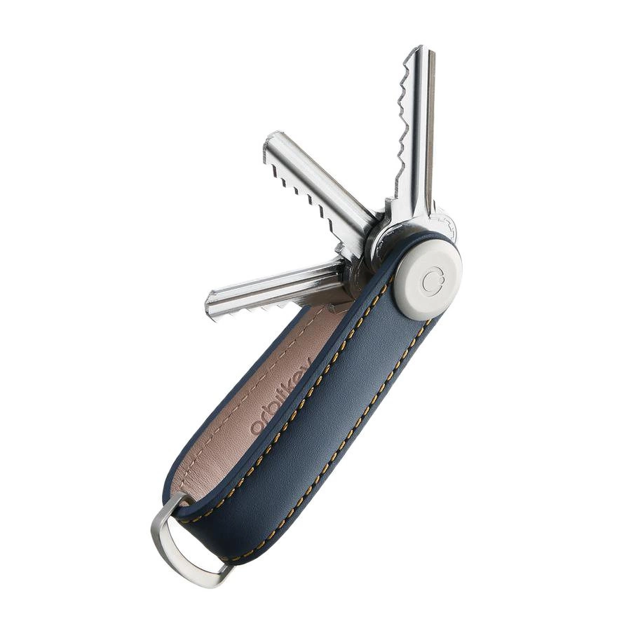 Orbitkey Leather Key Organizer raktų pakabukas, mėlynas