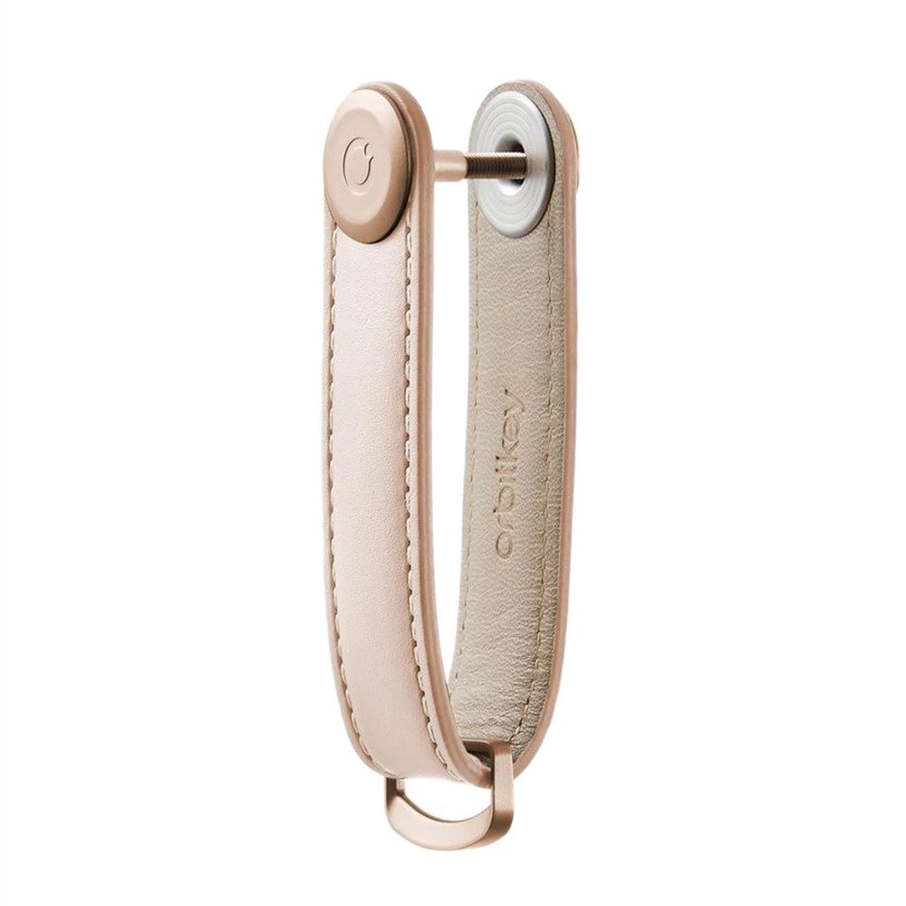 Orbitkey odinis raktų laikiklis, rožinis auksas