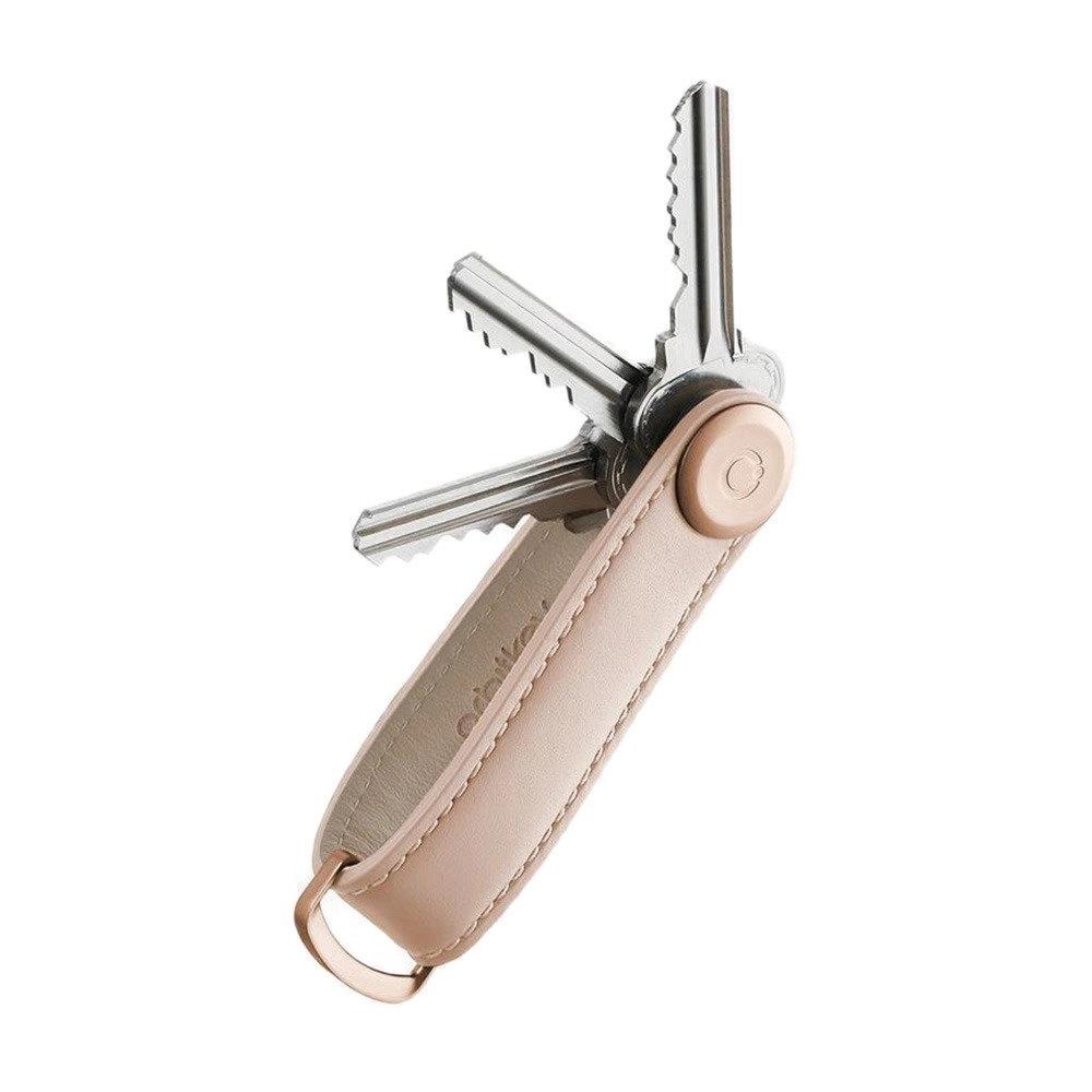 Orbitkey odinis raktų laikiklis, rožinis auksas