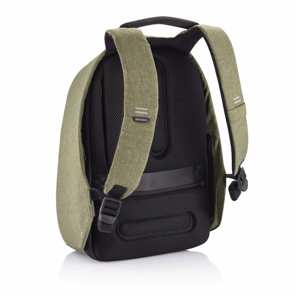 Kuprinė su apsauga nuo vagių XD Design Bobby Hero Regular, Žalios spalvos
