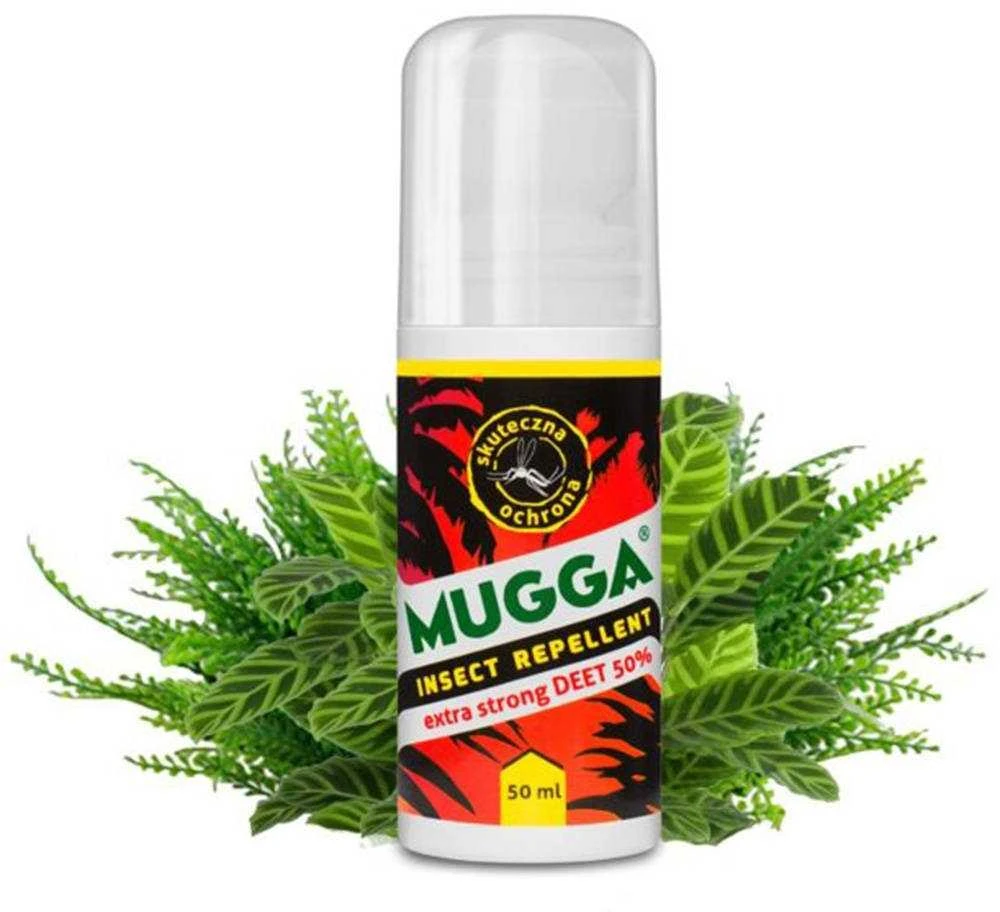 Preparat „Mugga“ rutulinis valiklis su 50 % apsauga nuo vabzdžių, 50 ml