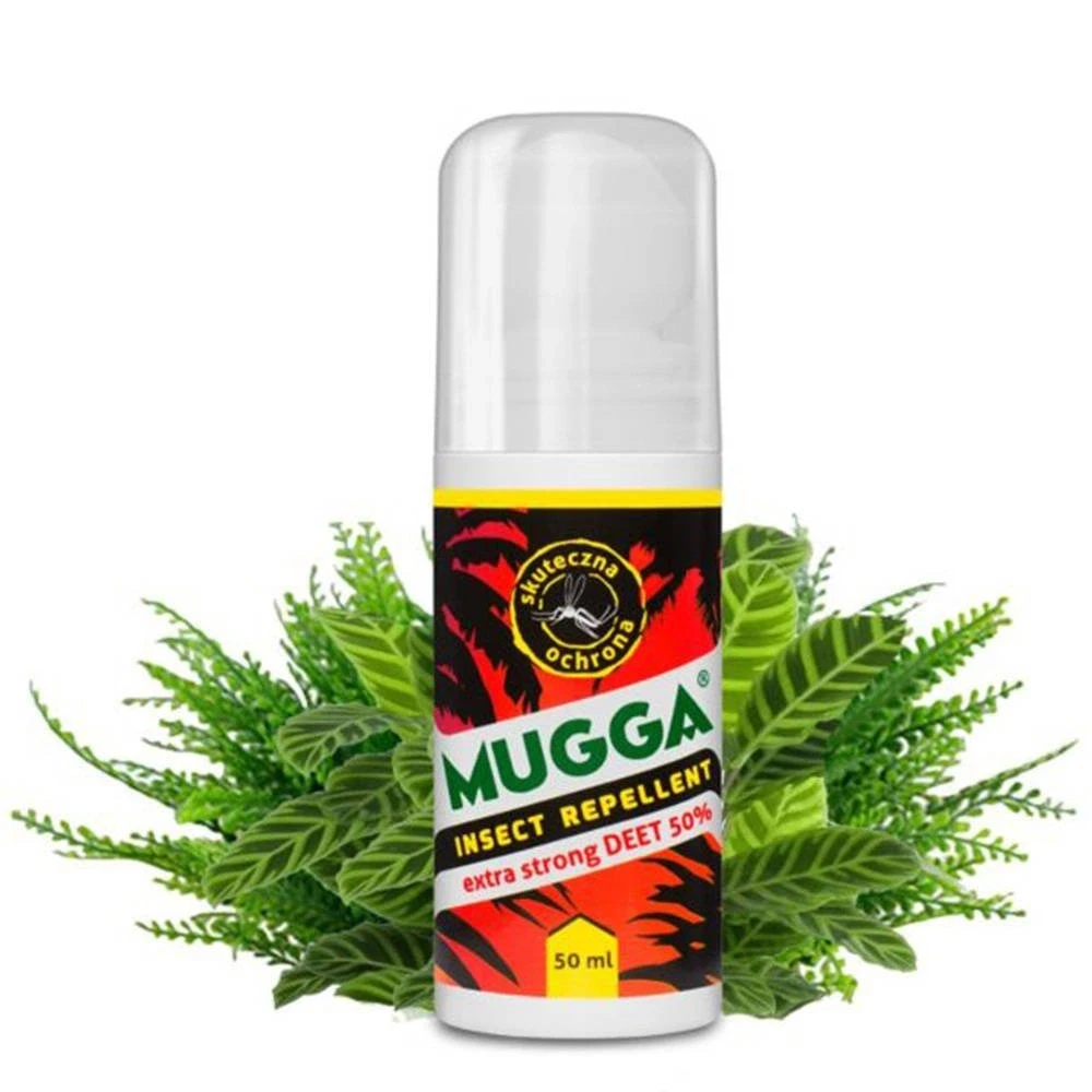 Preparat „Mugga“ rutulinis valiklis su 50 % apsauga nuo vabzdžių, 50 ml