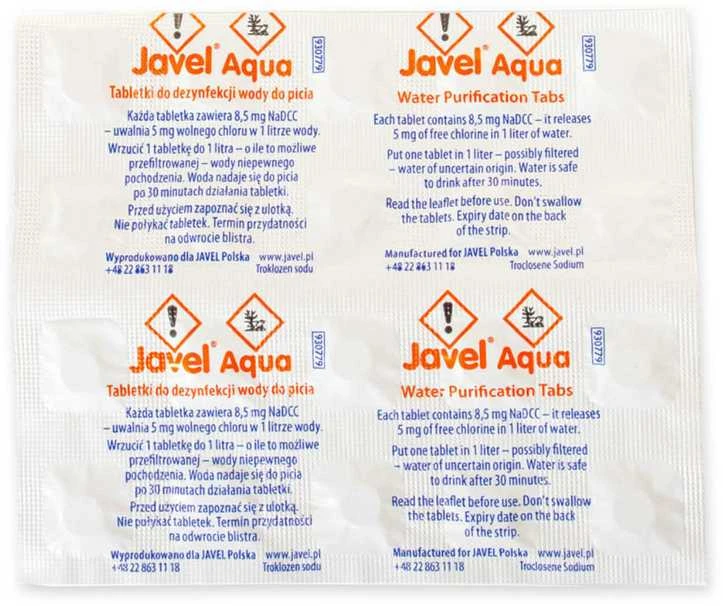 jaico Javel Aqua vandens dezinfekavimo tabletės, 20 vnt.