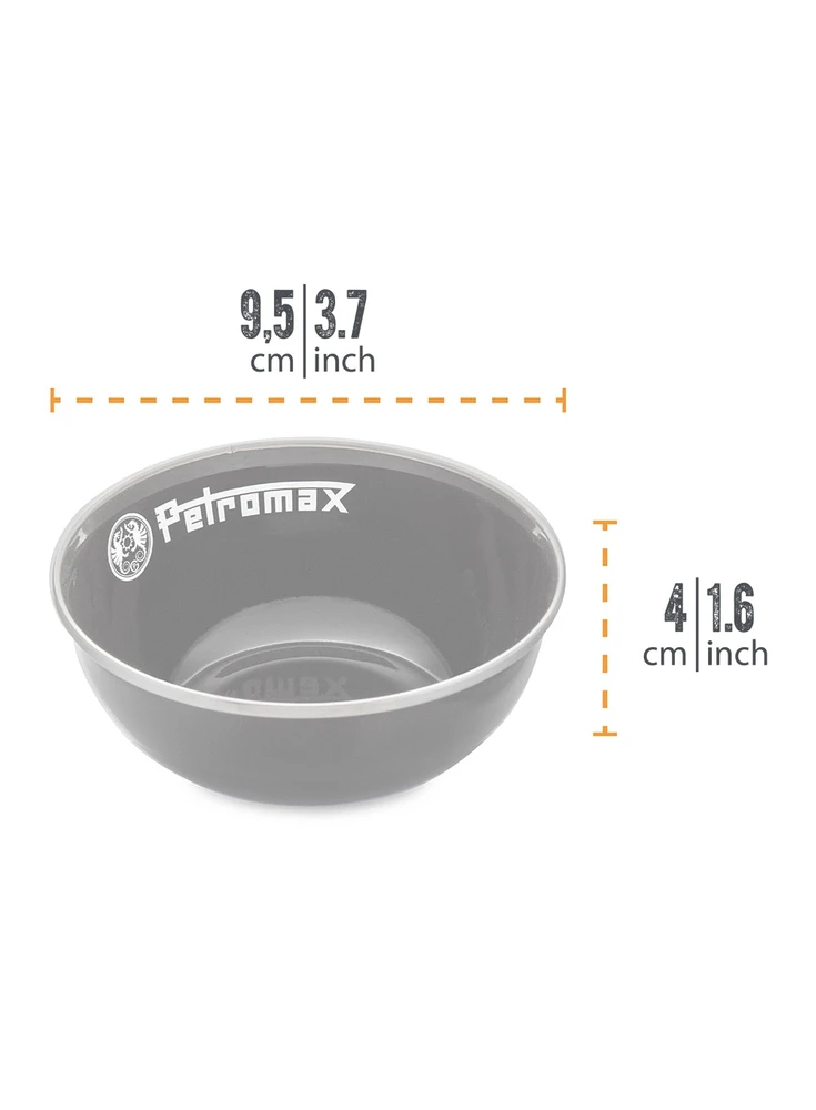 Emaliuoti dubenėliai Petromax juodi 160ml 2vnt.