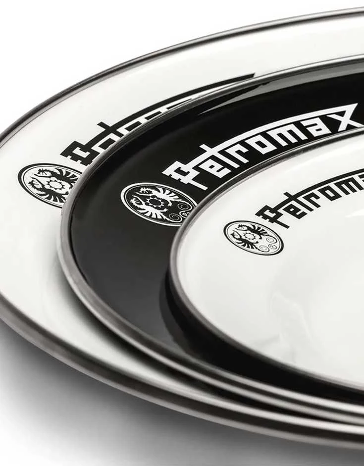 Emaliuotos lėkštutės 2vnt. Petromax Juodos