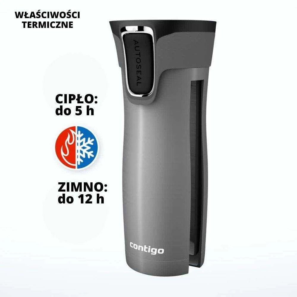 Kelioninis termopuodelis Contigo West Loop Iced Aqua 2137558, 470 ml