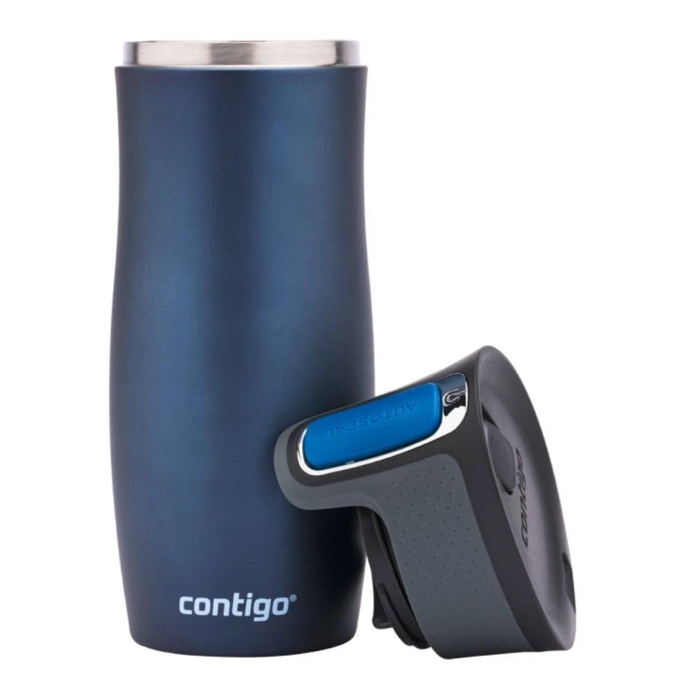 Termo puodelis Contigo West Loop 2.0 470 ml, mėlynas