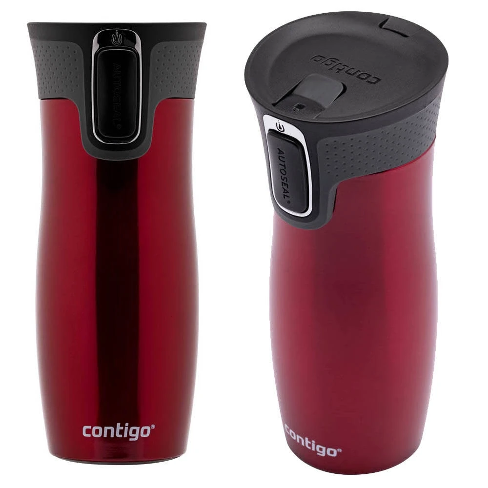 Termopuodelis Contigo West Loop Raudona 2095849, 470 ml, raudonas