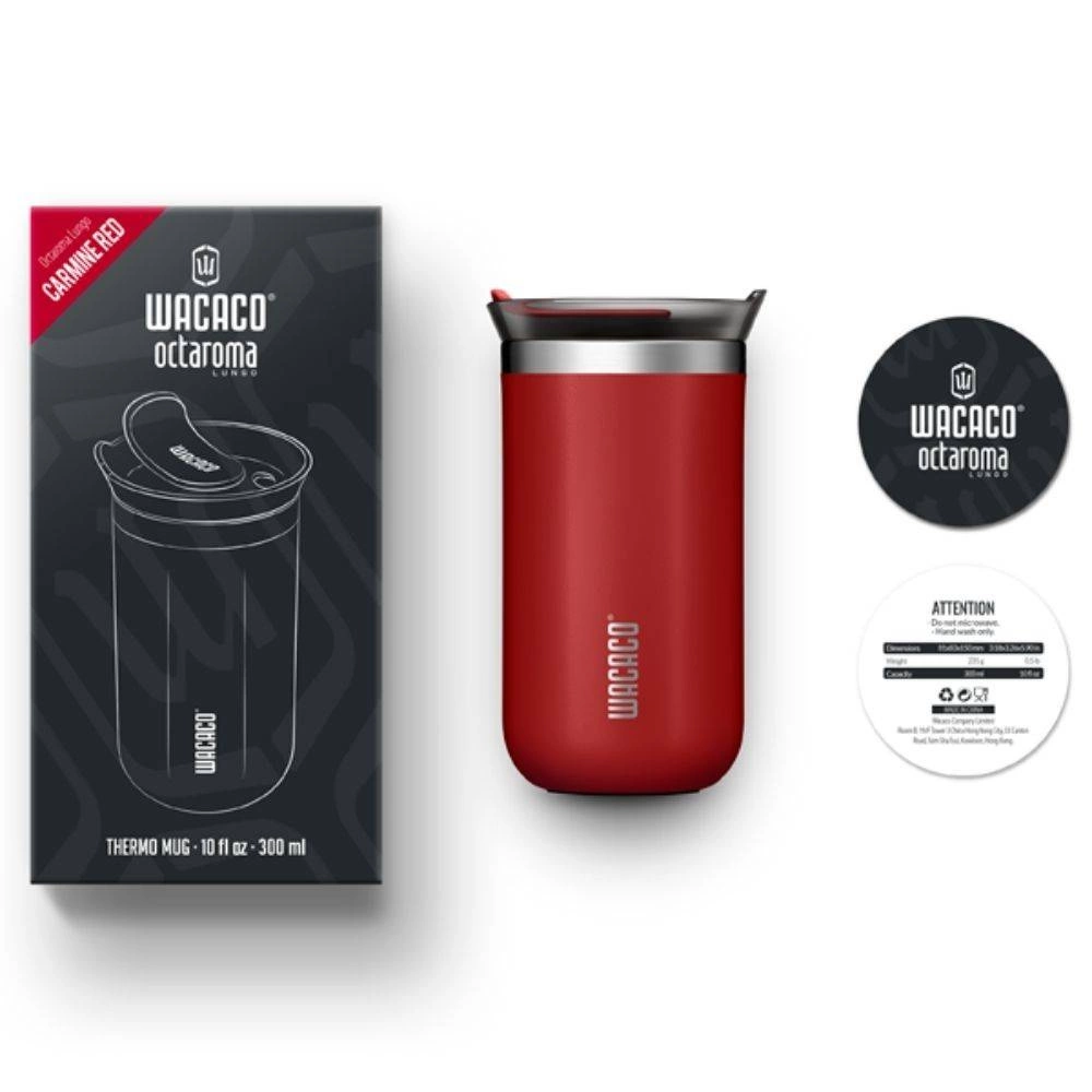 Wacaco Termo puodelis Wacaco Octaroma Lungo - (raudona) 300ml