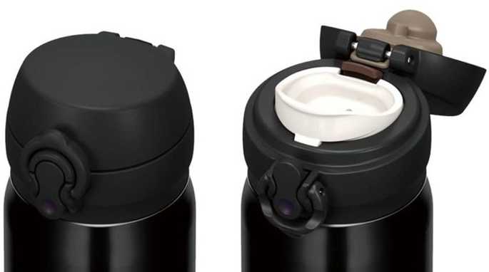 Termosinė taurė Thermos Motion 0,5l juoda, vieno paspaudimo atidarymas