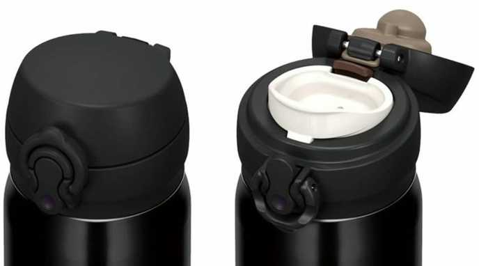 Termosinė taurė Thermos Motion 0,5l juoda, vieno paspaudimo atidarymas