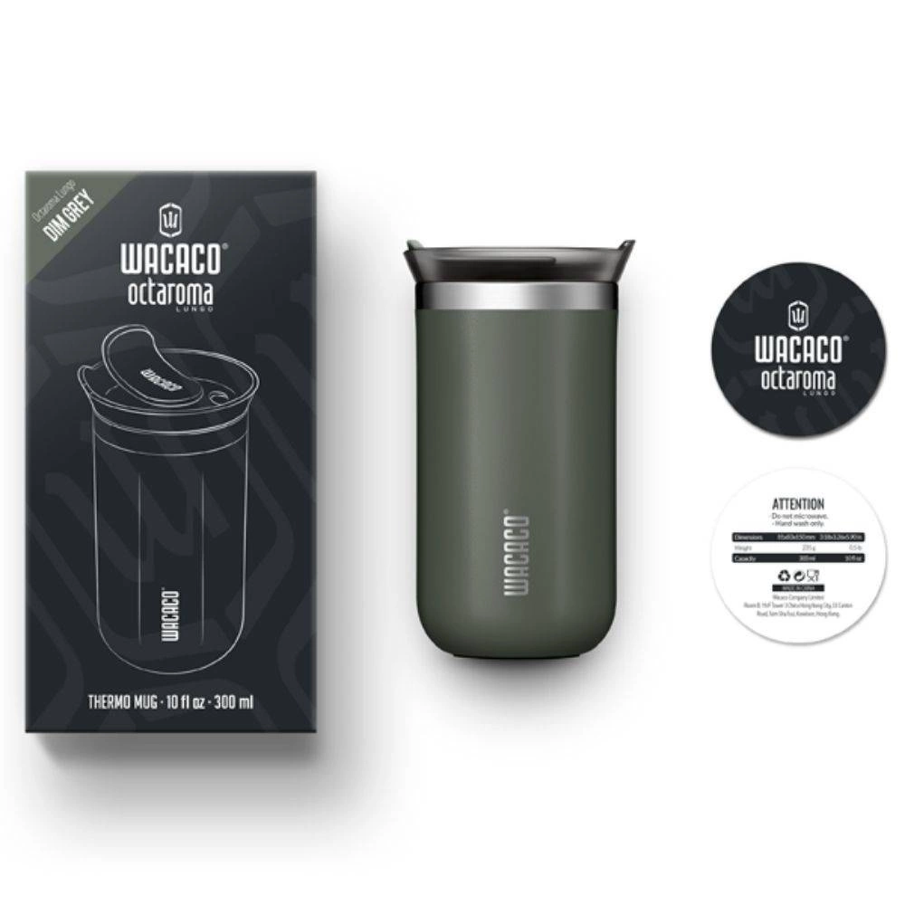 Termo puodelis WACACO Octaroma Lungo 300 ml (Dim Pilkas)