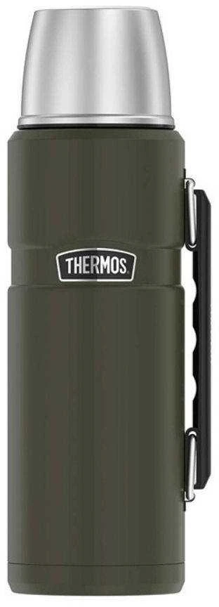 Thermos TERMOSAS 1,2 l termosas su puodelio laikikliu - armijos žalias