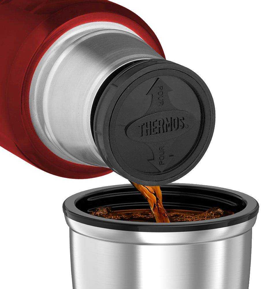 Termosas Thermos King 1.2l raudonas, išlaiko šilumą/šaltį 24h