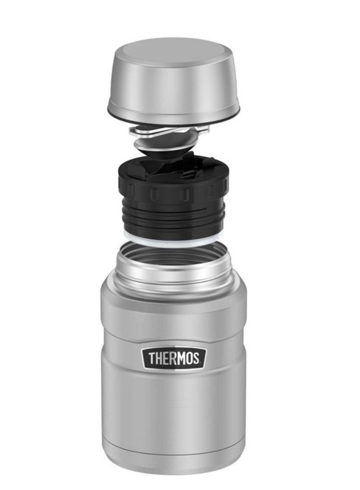 Thermos 710 ml maisto termosas su sulankstomu šaukštu ir puodeliu TERMOSAS - armijos žalias