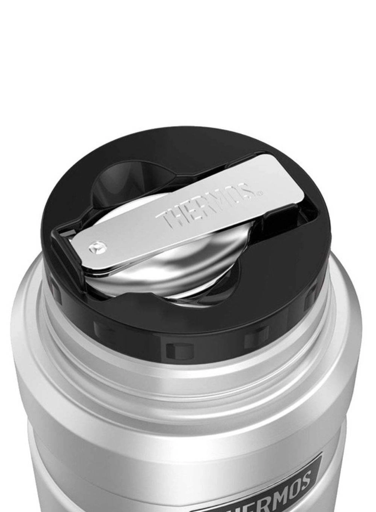 Thermos 710 ml maisto termosas su sulankstomu šaukštu ir puodeliu TERMOSAS - armijos žalias