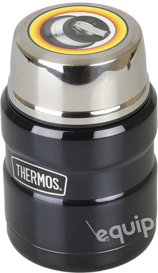 Thermos King 470ml maisto termosas su šaukštu, granato spalvos