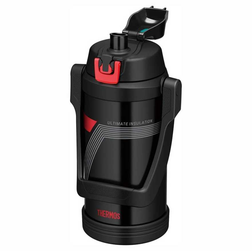 Thermos Termosas 2l nerūdijančio plieno, juodas, ilgas karščio išlaikymas