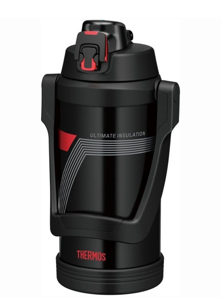Thermos Termosas 2l nerūdijančio plieno, juodas, ilgas karščio išlaikymas