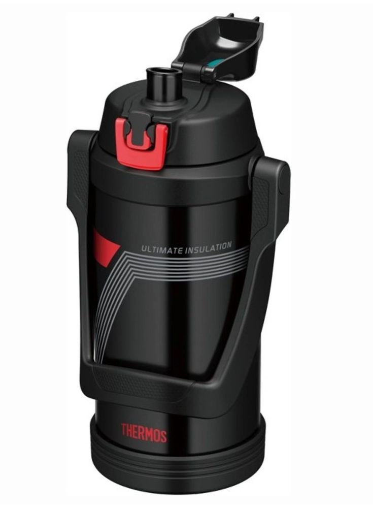 Thermos Termosas 2l nerūdijančio plieno, juodas, ilgas karščio išlaikymas