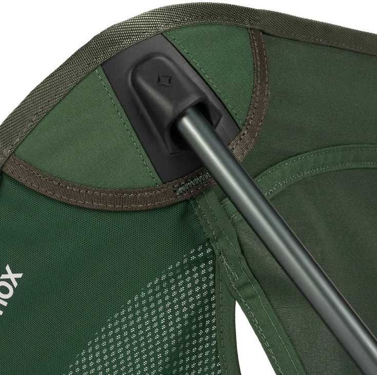 Carruzzo Helinox Chair One (RE) Turistinė kėdė 4 kojos Juoda, Žalia