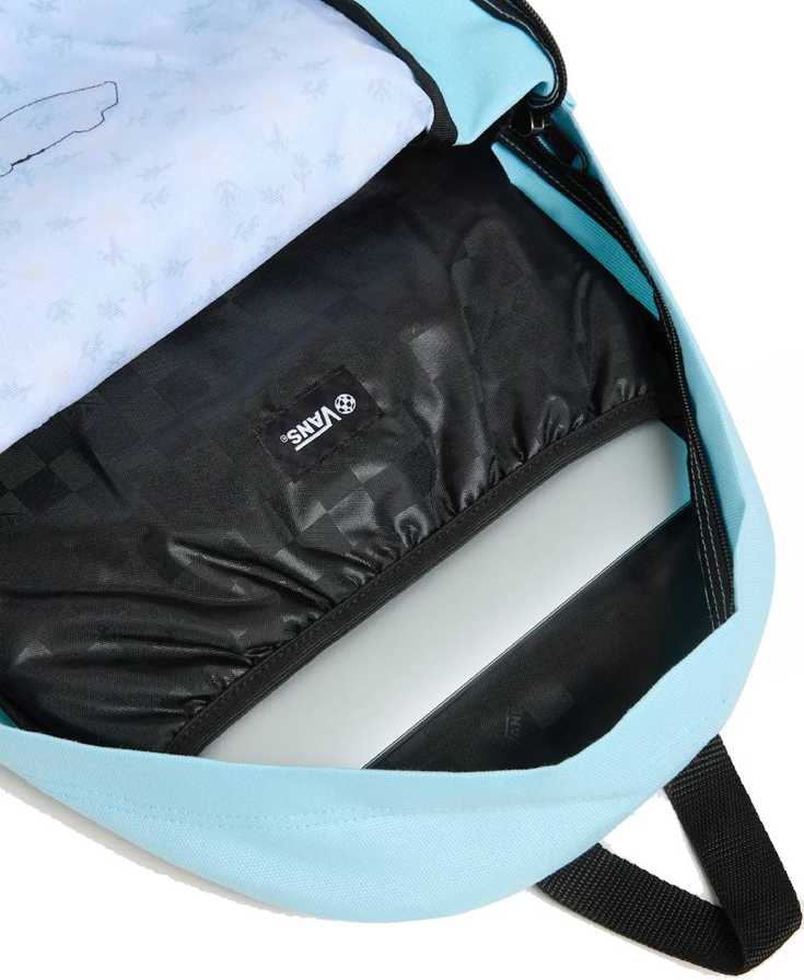 Vans Old Skool Grom kuprinė 18L, skaidriai mėlynos gėlių rašto, vaikams, mokyklinė kuprinė - VN000H56CAU1