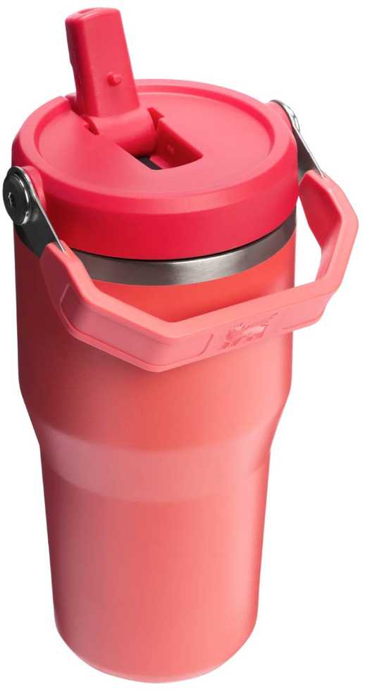 Stanley termosinis puodelis The Iceflow Flip Straw, 600 ml, oranžinis
