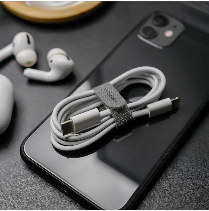 „Orbitkey“ – daugkartinio naudojimo kabelių raišteliai – 6 vnt. pakuotė