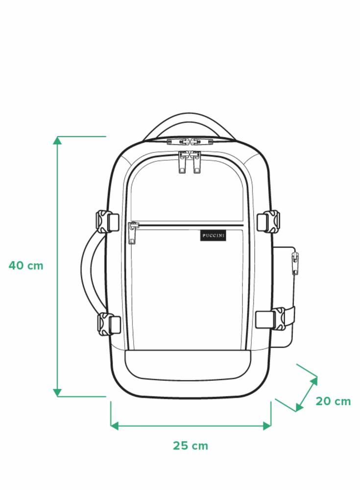 Многофункциональный рюкзак PUCCINI для самолета Темно-синий Easy Pack PM90171-7A