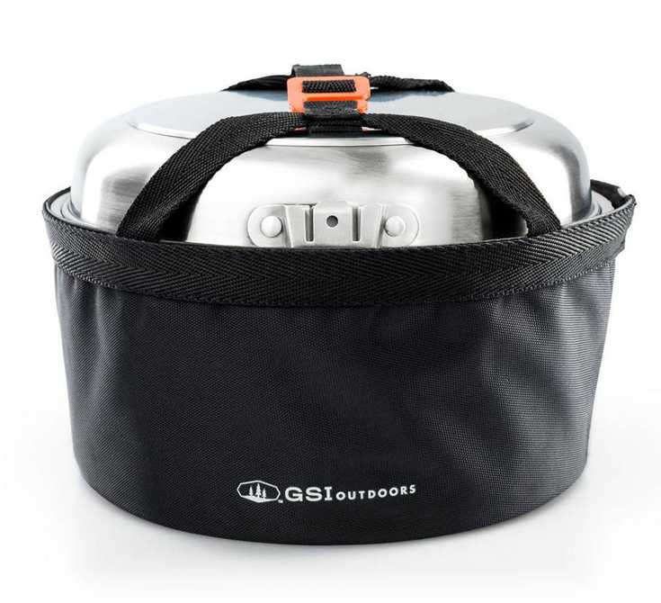 GSI Outdoors Stainless Camper indų rinkinys (68181)