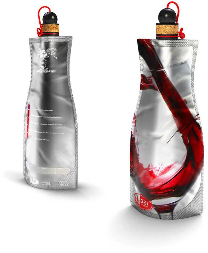 Gertuvė GSI Outdoors Bukłak minkštas vyno grafinas 750 ml (91100)