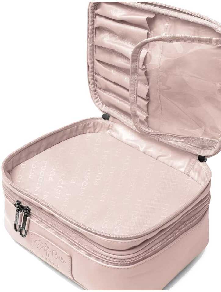 Moteriškas kelioninis kosmetikos krepšys dovanų dėžutė PUCCINI Rožinė QML015-3C