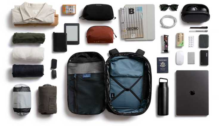 Bellroy Transit Travel Pack Pro 38L juodas