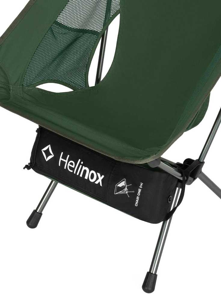 Carruzzo Helinox Chair One (RE) Turistinė kėdė 4 kojos Juoda, Žalia