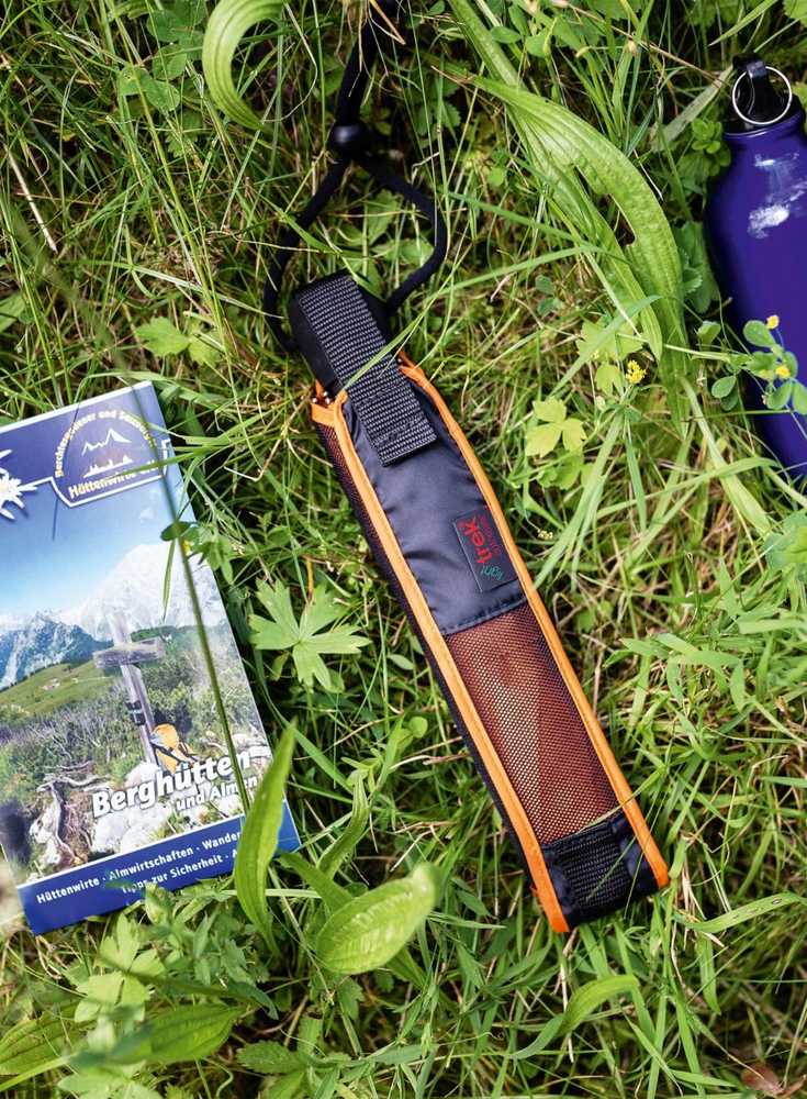 Carruzzo Automatinis skėtis nuo lietaus EuroSCHIRM light trek, oranžinis, stiklo pluošto, poliesterio, kompaktiškas