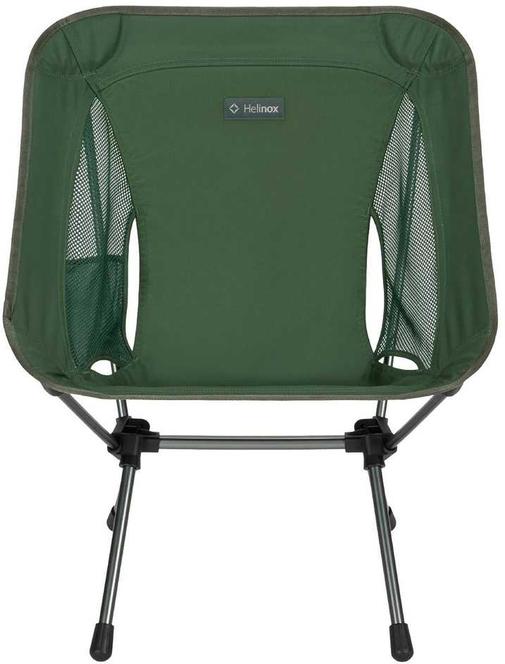 Carruzzo Helinox Chair One (RE) Turistinė kėdė 4 kojos Juoda, Žalia