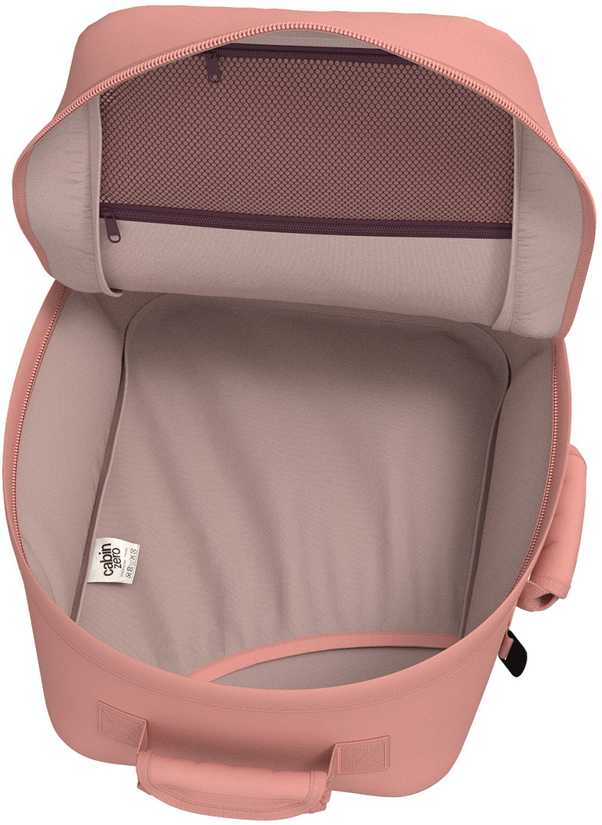 Cabinzero Mini 28l kelioninis rankinio bagažo kuprinė - Macaroon Rožinė