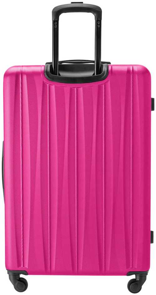 Kelioninis PUCCINI BALI didelis lagaminas ABS021A 3A Rožinis