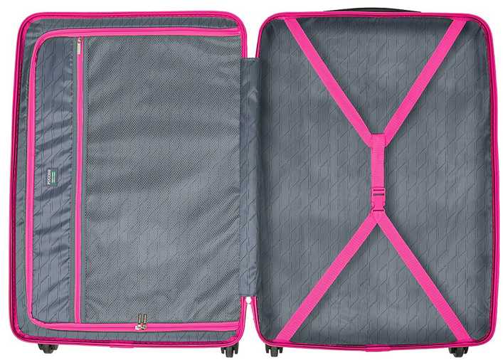 Kelioninis PUCCINI BALI didelis lagaminas ABS021A 3A Rožinis