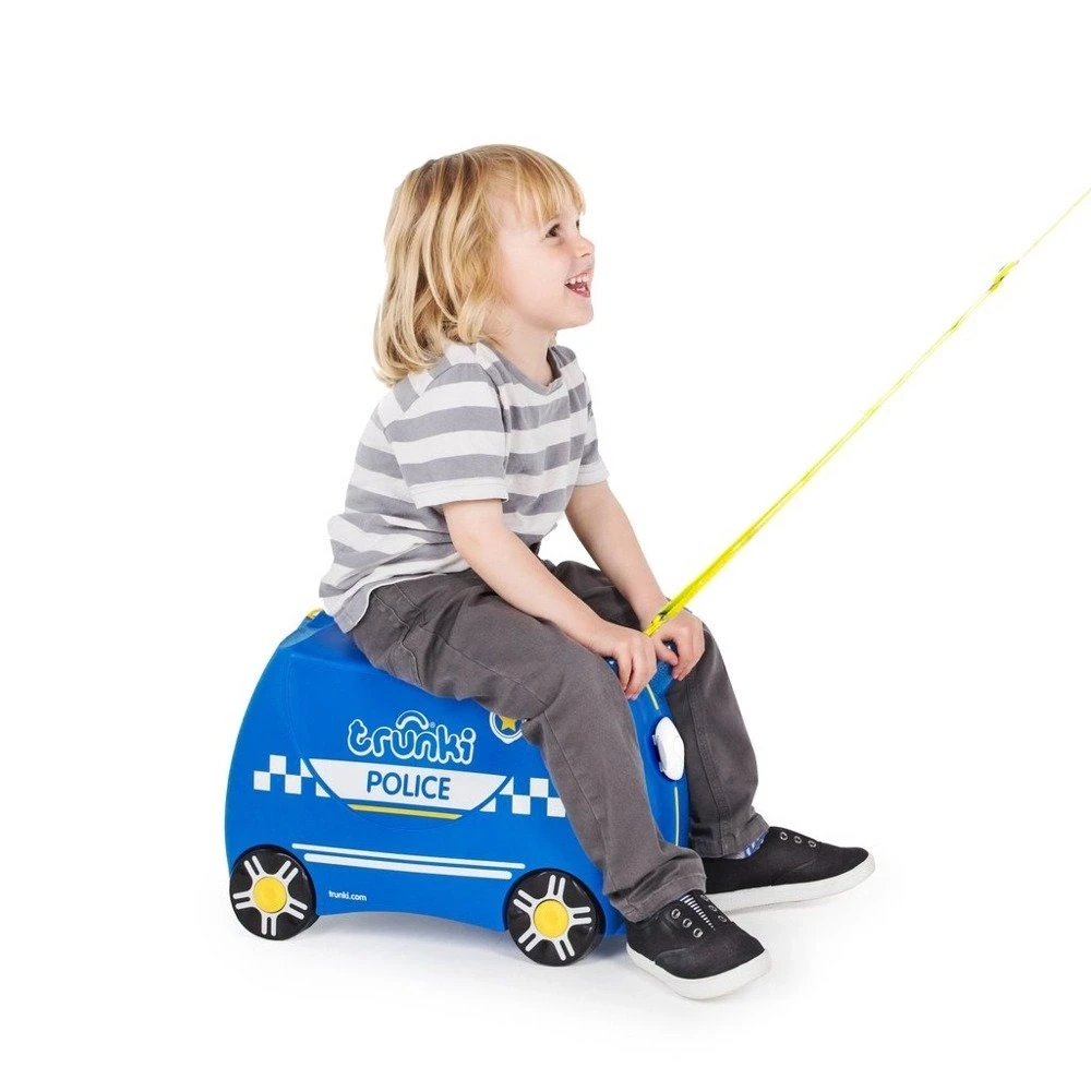 Vaikiškas lagaminas Trunki Percy Police Car, 18 l / 21x46x31 cm