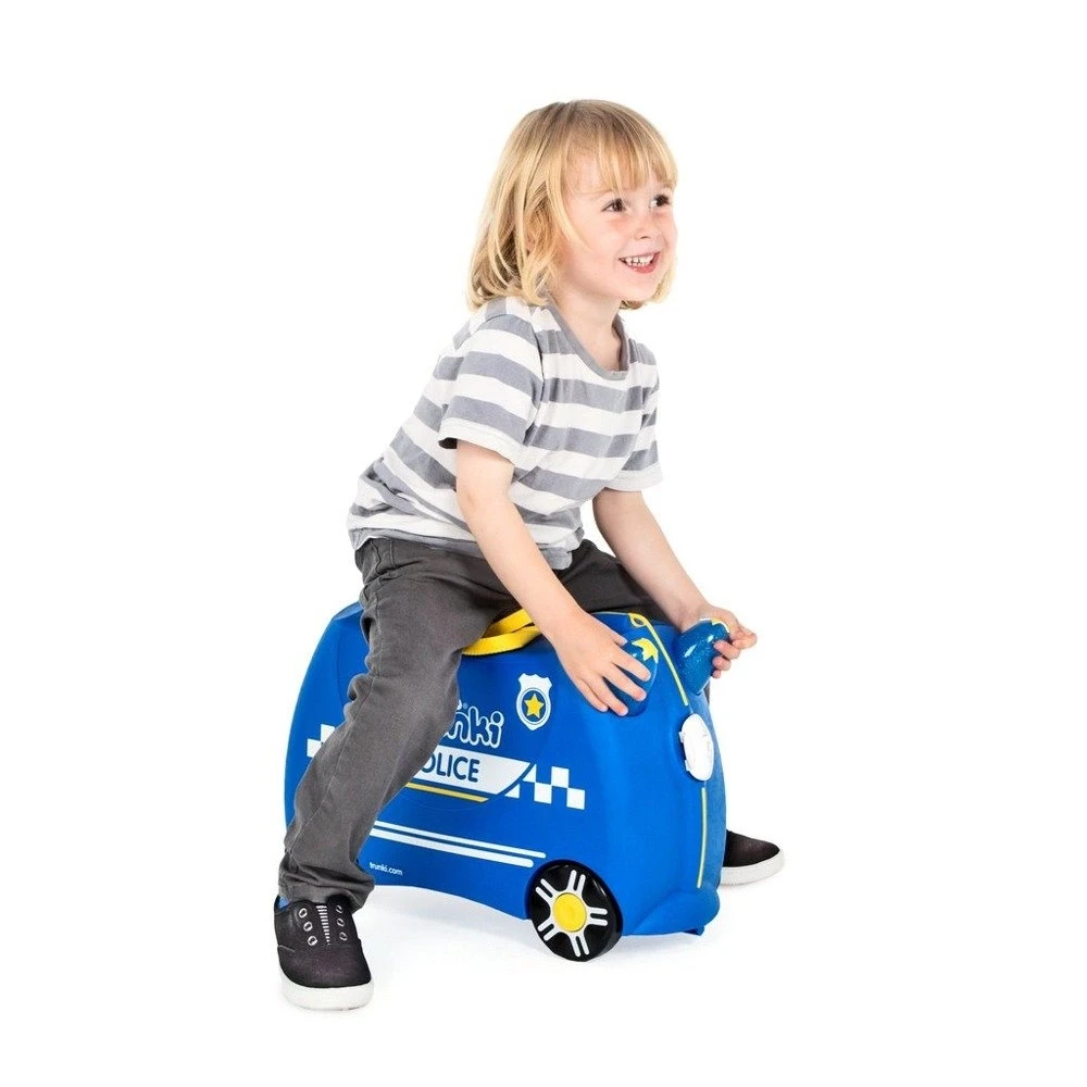 Vaikiškas lagaminas Trunki Percy Police Car, 18 l / 21x46x31 cm