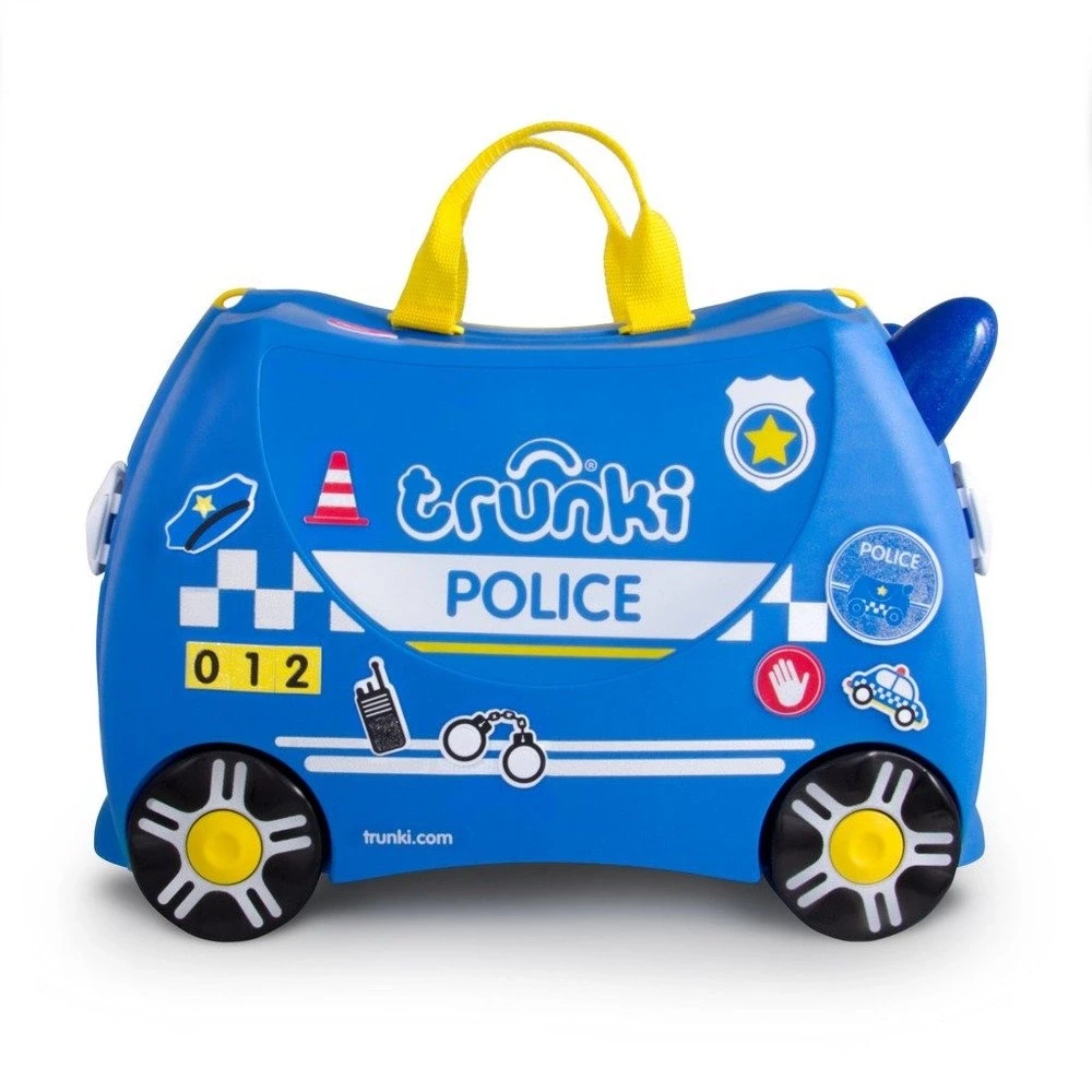 Vaikiškas lagaminas Trunki Percy Police Car, 18 l / 21x46x31 cm