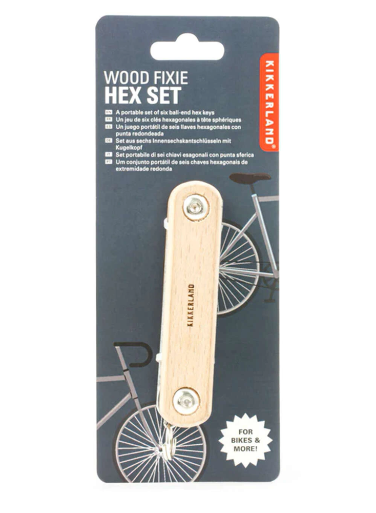 Kikkerland - Medinis Fixie 6 viename šešiakampis įrankis (CD117)