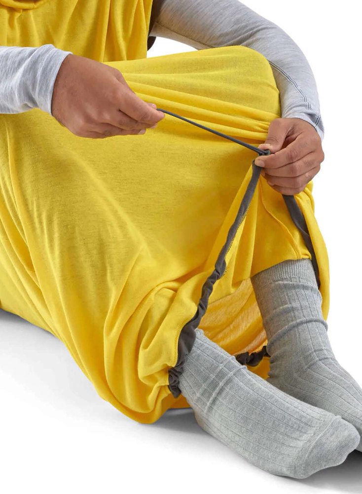 Sea To Summit Reactor Sleeping Bag Liner - Mummy W / Drawcord - kompaktiškas - geltonas
