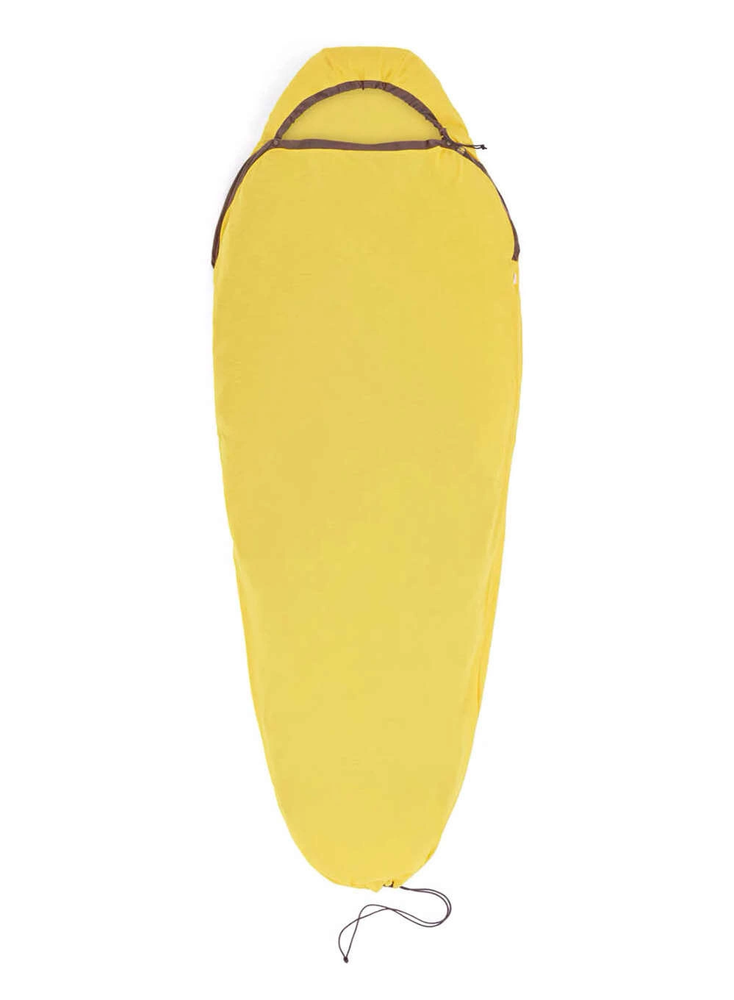 Sea To Summit Reactor Sleeping Bag Liner - Mummy W / Drawcord - kompaktiškas - geltonas