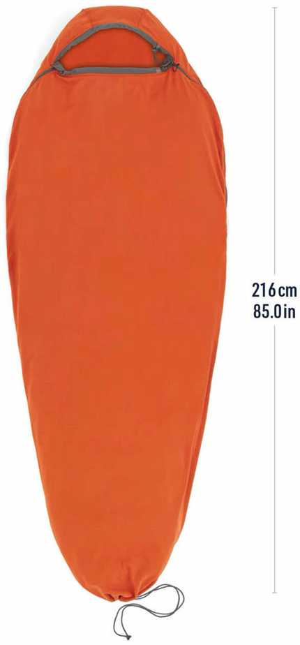 Fleece SEA TO SUMMIT Reactor flisinis miegmaišio įdėklas – „Mummy“ su raišteliu – standartinis