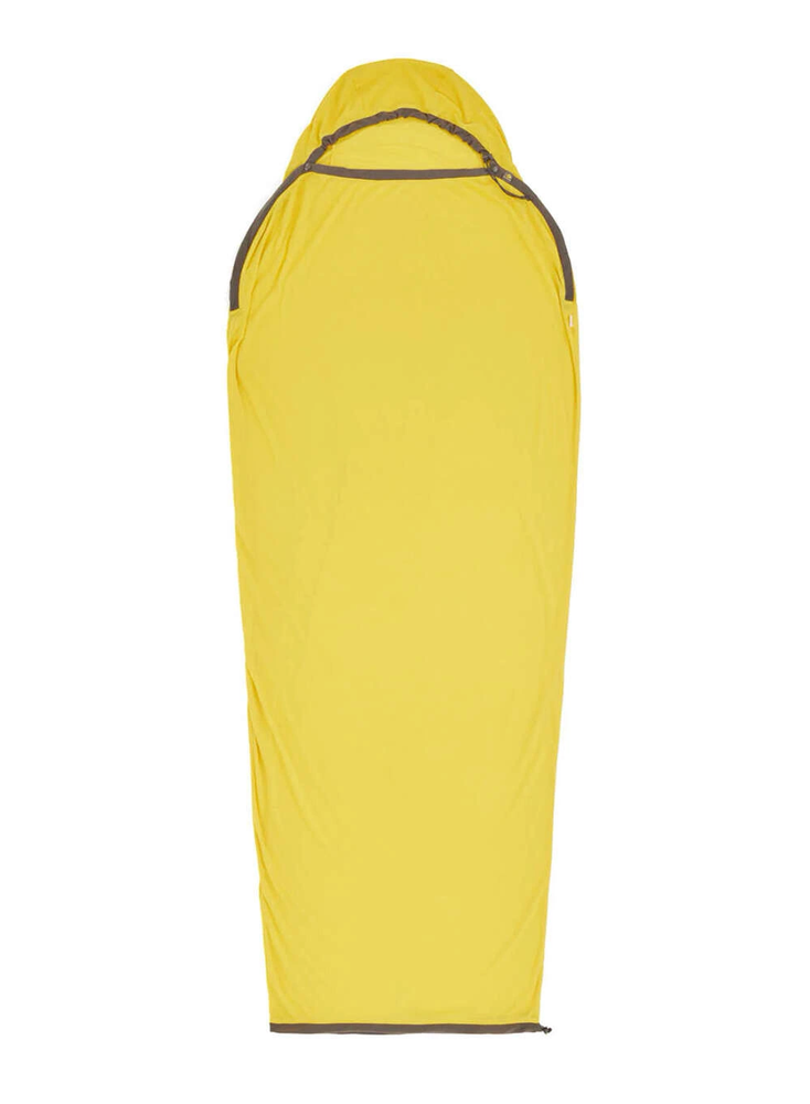 Sea To Summit Reactor Sleeping Bag Liner - Mummy W / Drawcord - kompaktiškas - geltonas